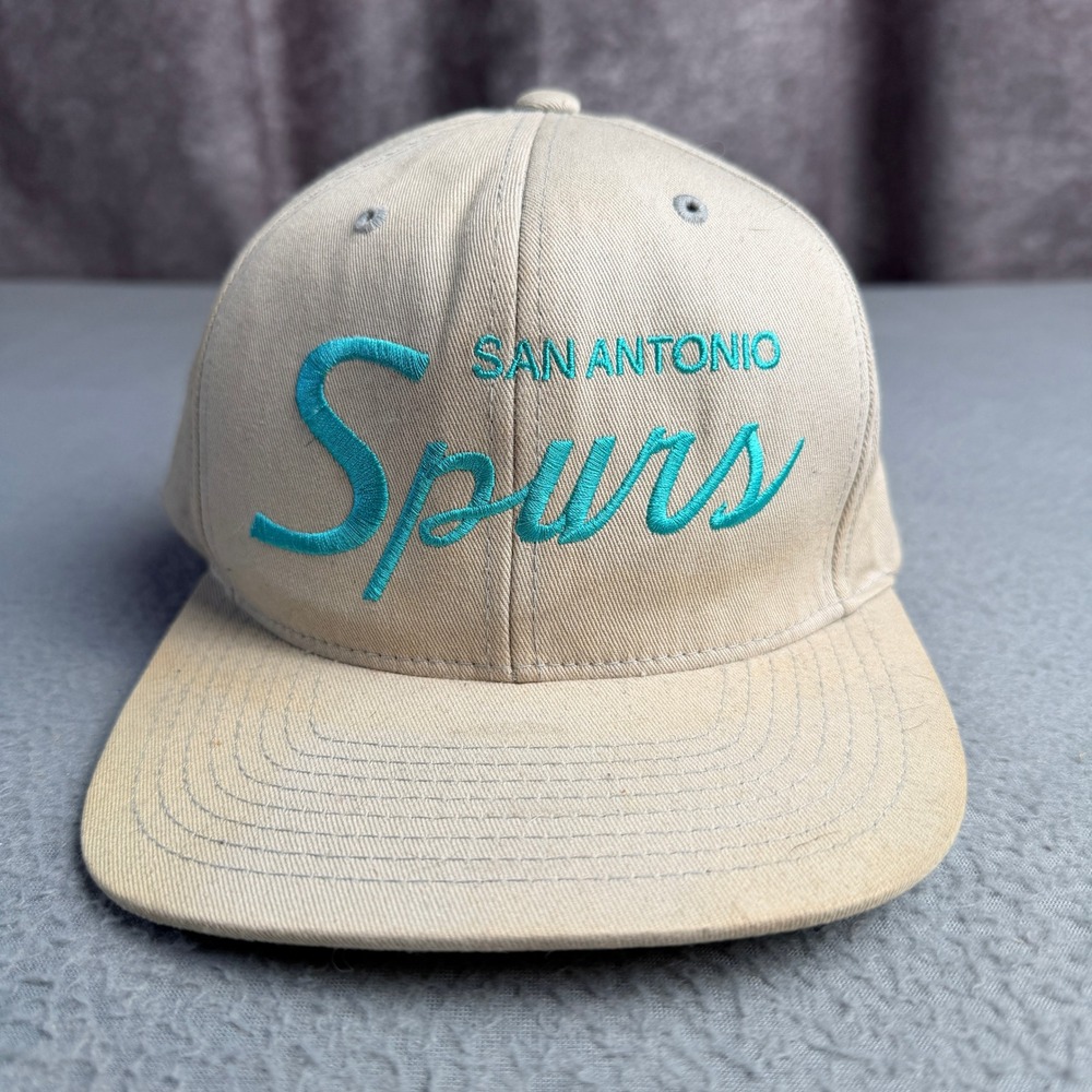 Mitchell & Ness San Antonio Spurs NBA Hardwood Classics Snapback Hat Tan Teal